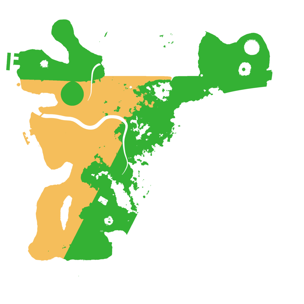 Biome Rust Map: Procedural Map, Size: 3500, Seed: 182351