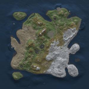 Thumbnail Rust Map: Procedural Map, Size: 3000, Seed: 1954994727, 13 Monuments