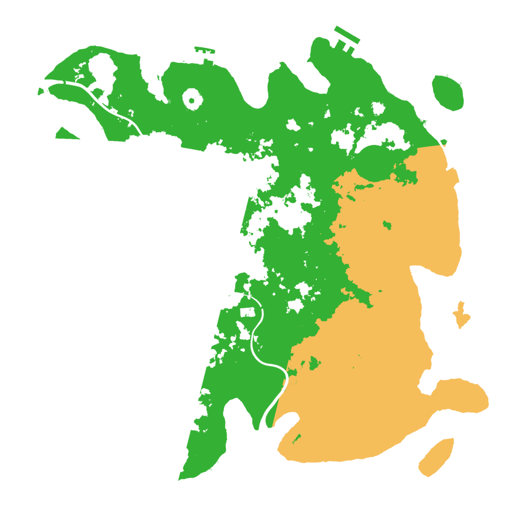 Biome Rust Map: Procedural Map, Size: 3800, Seed: 627581