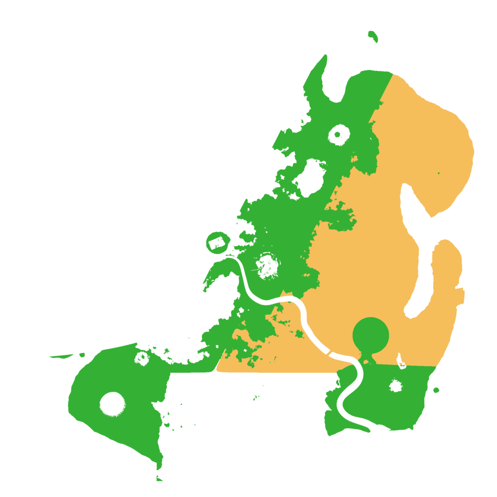 Biome Rust Map: Procedural Map, Size: 3600, Seed: 3063262