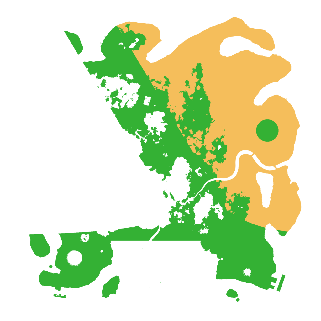 Biome Rust Map: Procedural Map, Size: 3800, Seed: 46033596