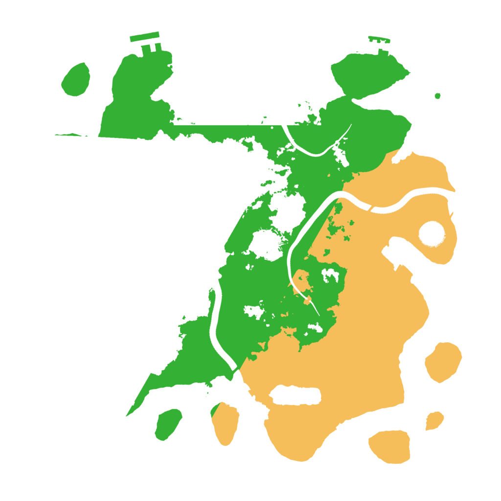 Biome Rust Map: Procedural Map, Size: 3450, Seed: 90875407