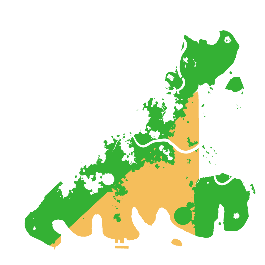 Biome Rust Map: Procedural Map, Size: 3950, Seed: 36608187