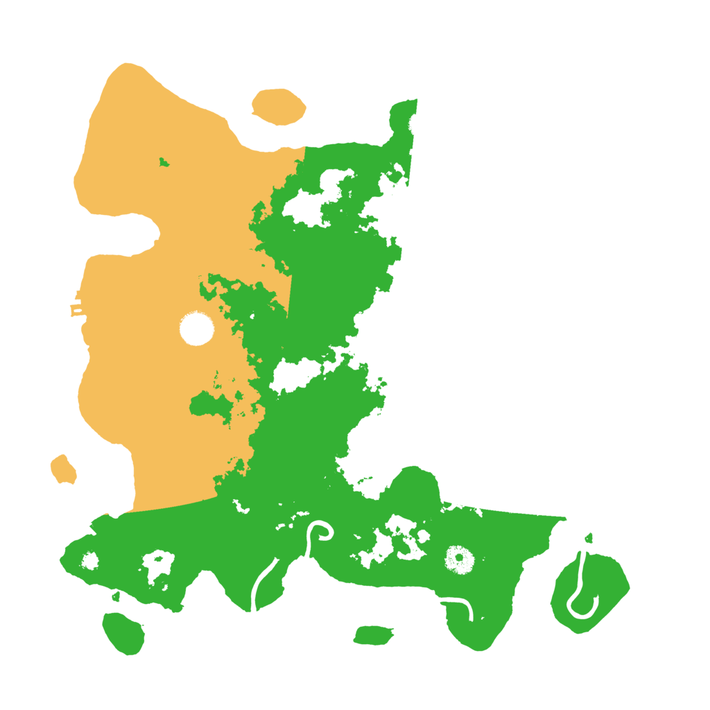 Biome Rust Map: Procedural Map, Size: 3700, Seed: 25853099