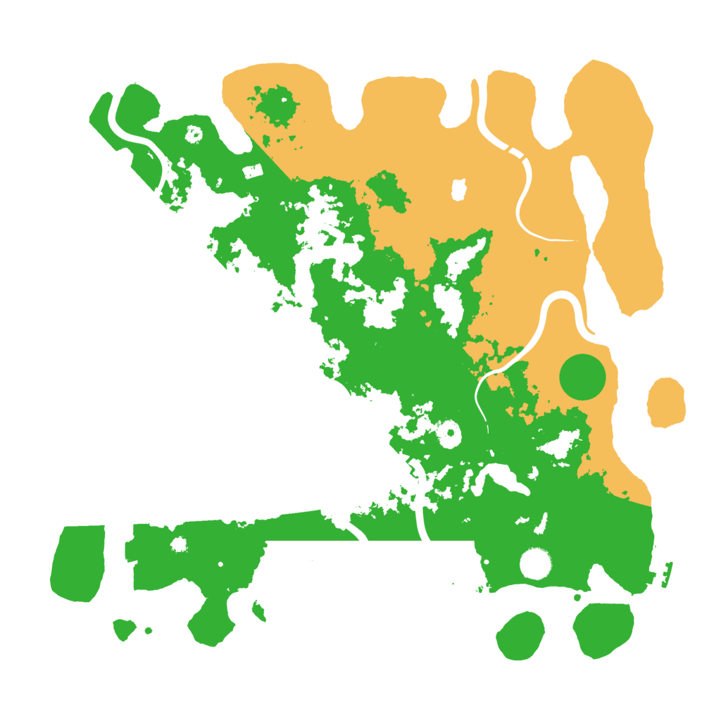 Biome Rust Map: Procedural Map, Size: 4100, Seed: 16460568