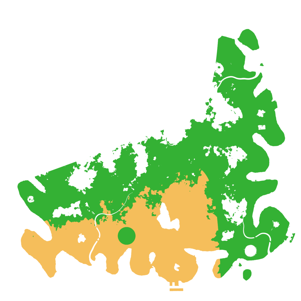 Biome Rust Map: Procedural Map, Size: 4500, Seed: 103598017