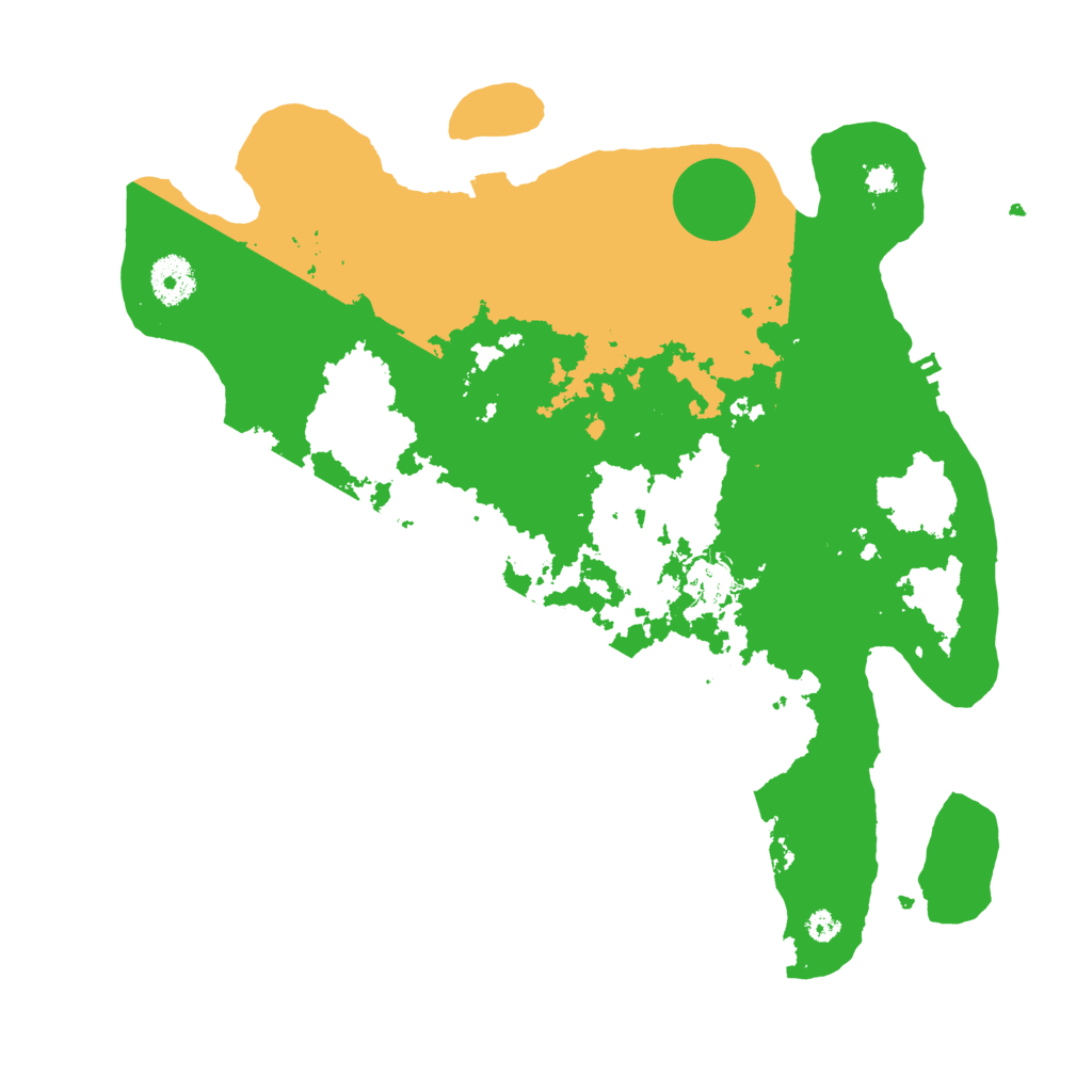 Biome Rust Map: Procedural Map, Size: 3500, Seed: 92886411