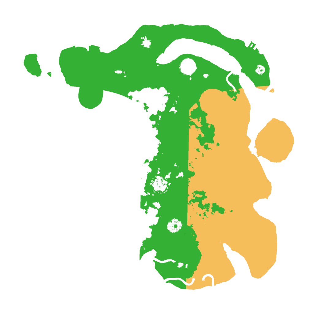 Biome Rust Map: Procedural Map, Size: 3400, Seed: 81534446