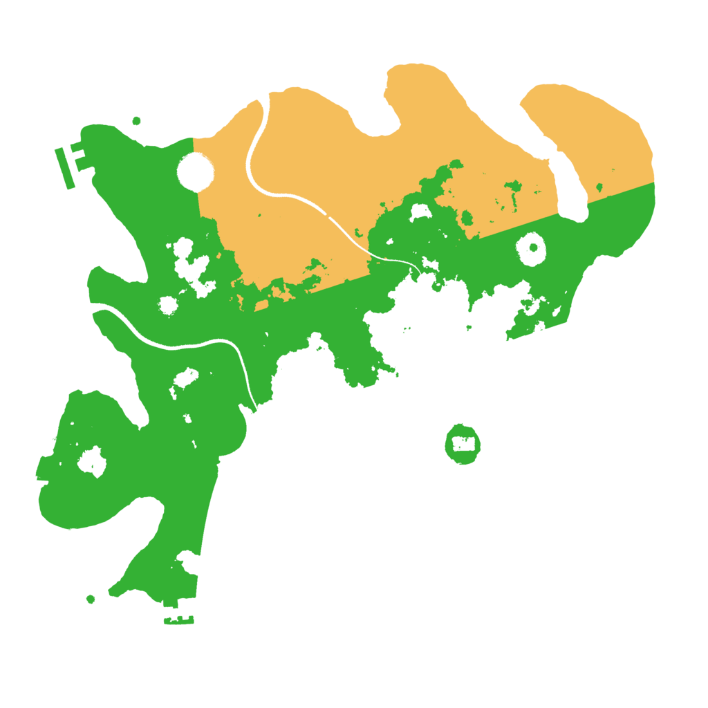 Biome Rust Map: Procedural Map, Size: 3400, Seed: 41063893
