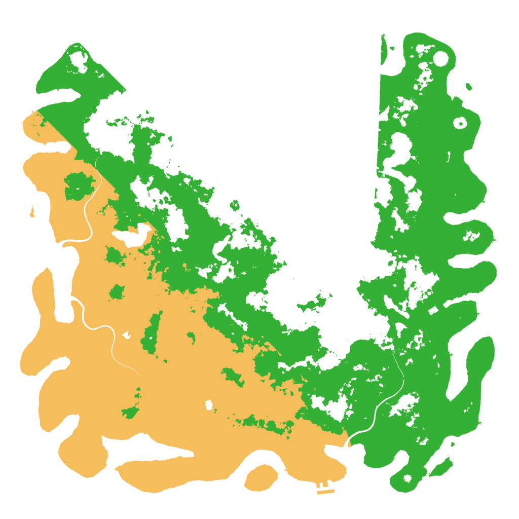 Biome Rust Map: Procedural Map, Size: 6000, Seed: 461256