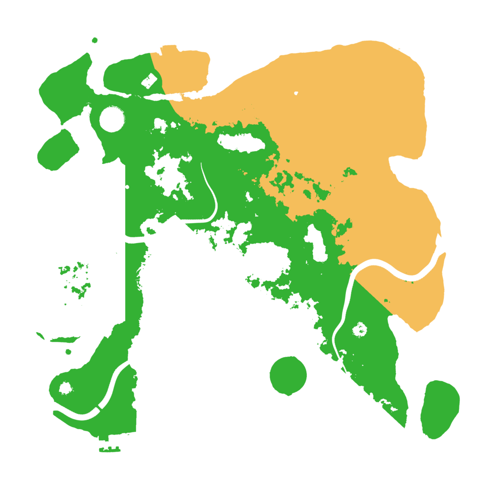 Biome Rust Map: Procedural Map, Size: 3600, Seed: 92831873