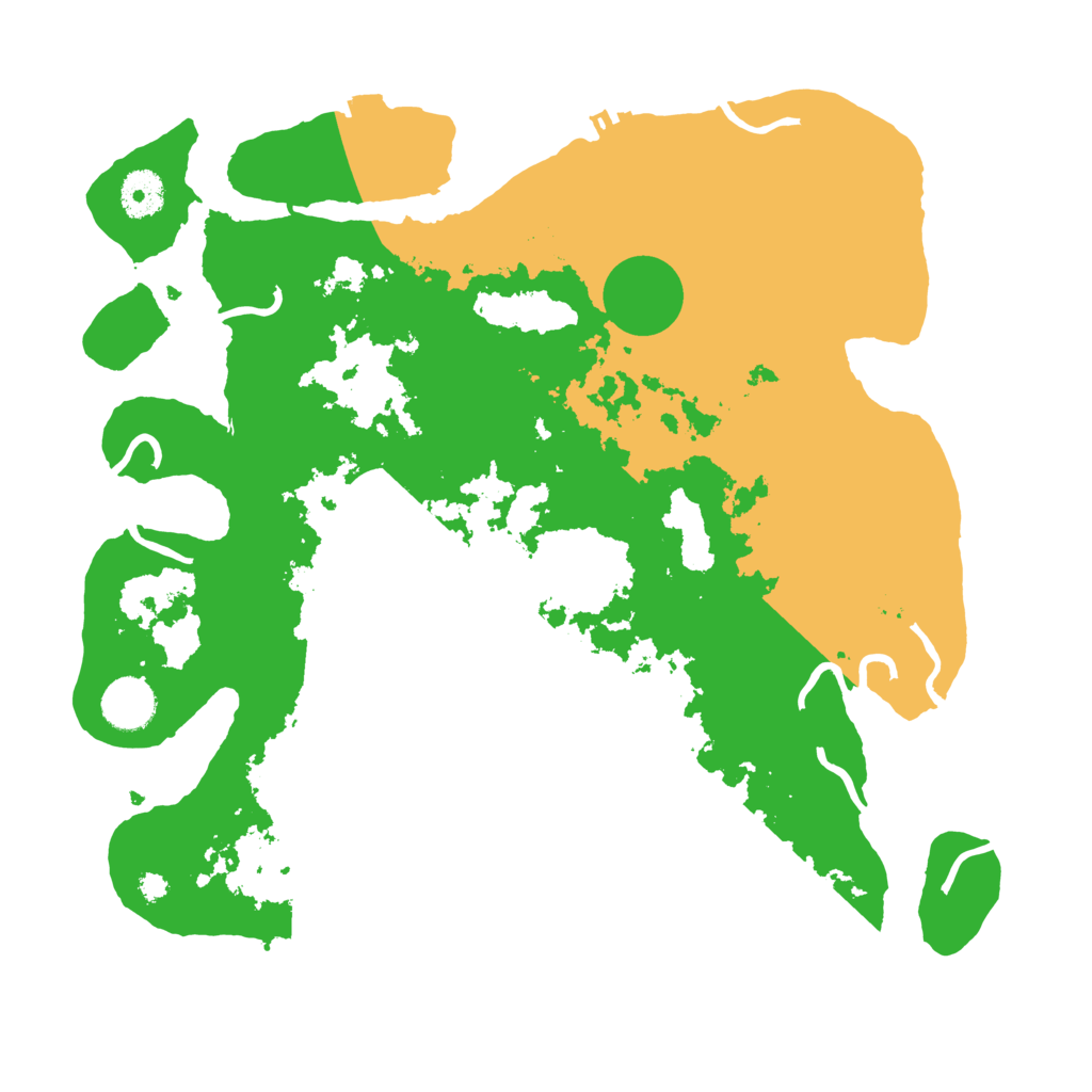 Biome Rust Map: Procedural Map, Size: 3600, Seed: 92831873