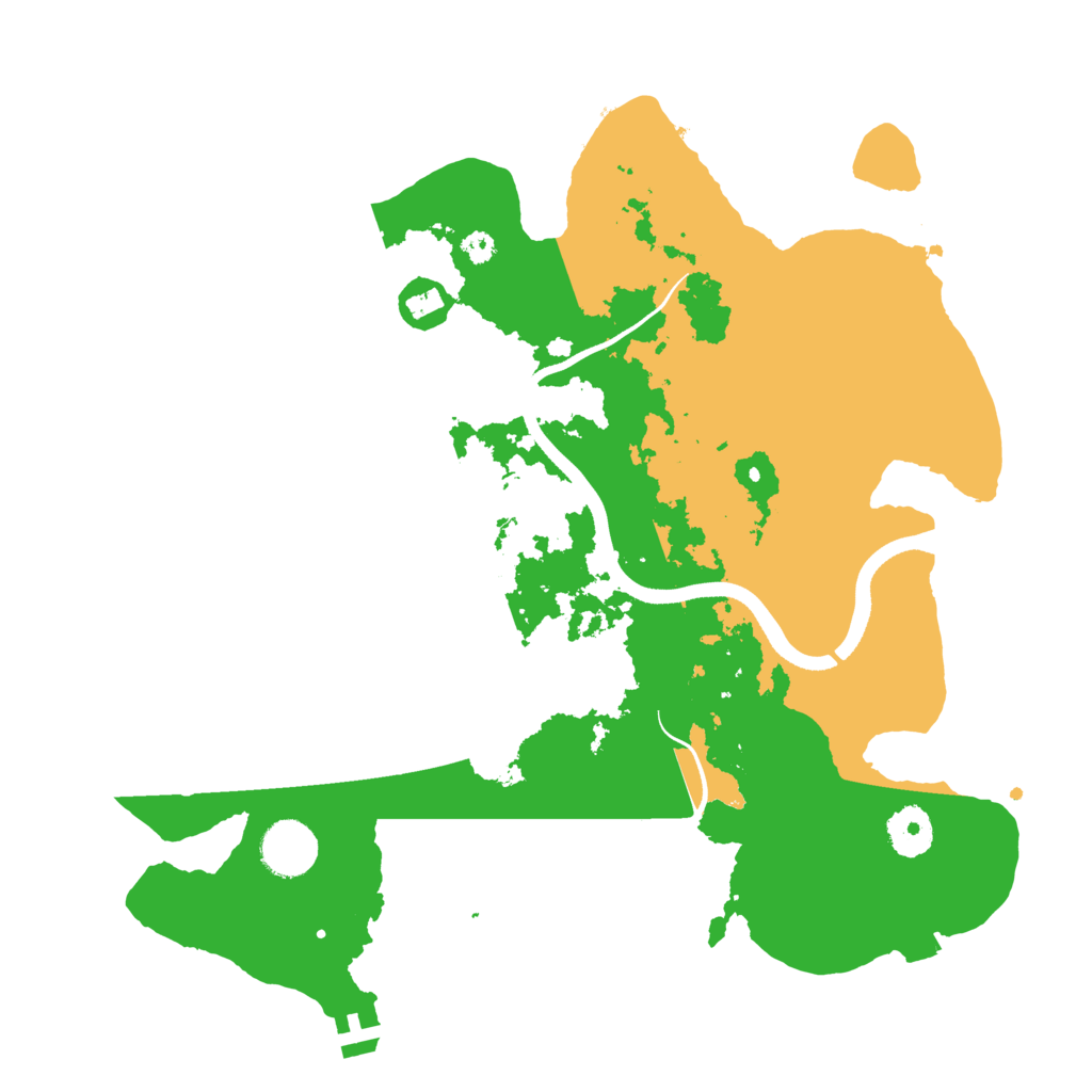 Biome Rust Map: Procedural Map, Size: 3450, Seed: 57259626
