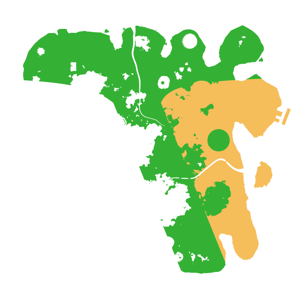 Biome Rust Map: Procedural Map, Size: 3500, Seed: 433320617