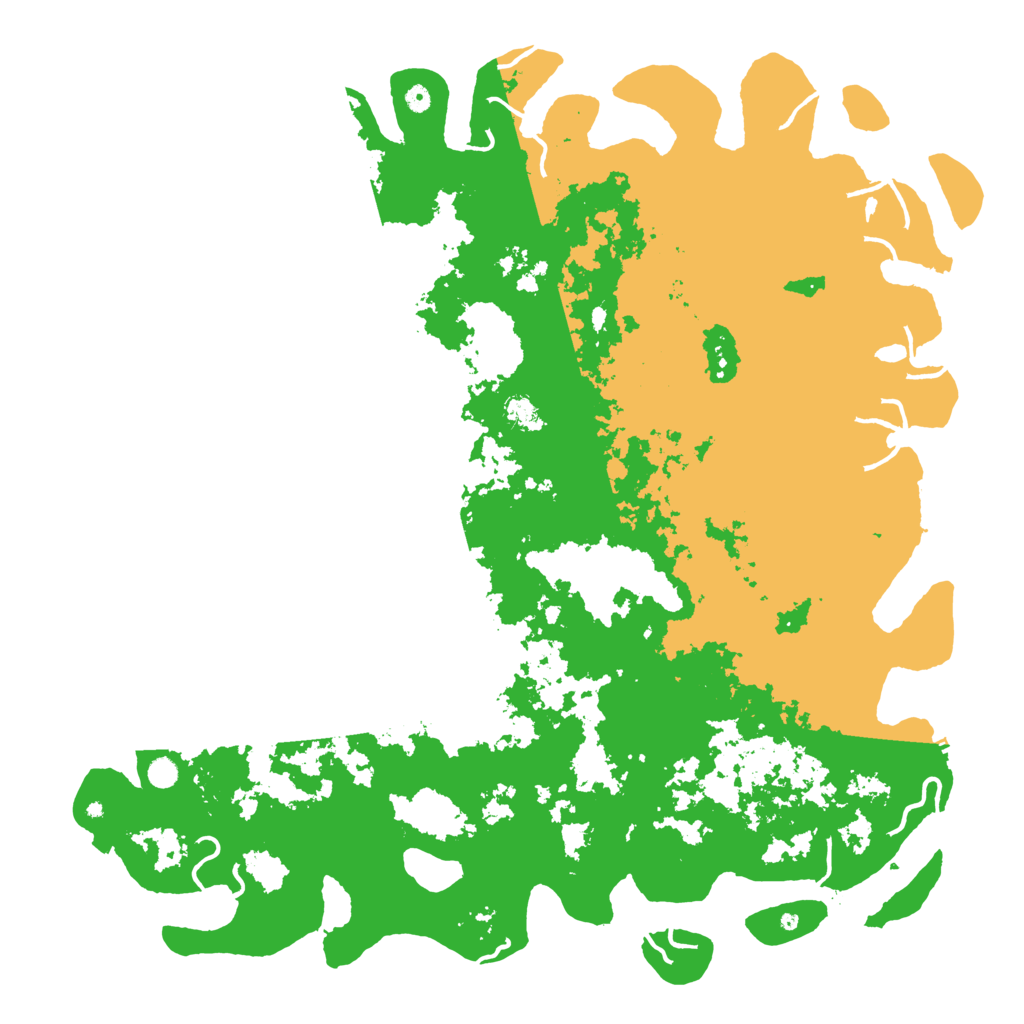 Biome Rust Map: Procedural Map, Size: 6000, Seed: 28010