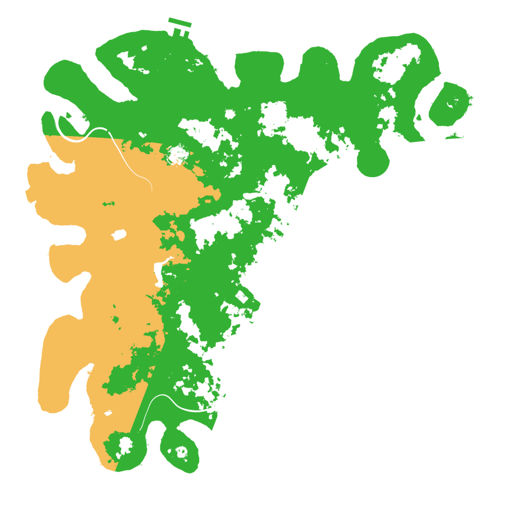 Biome Rust Map: Procedural Map, Size: 4400, Seed: 7111812