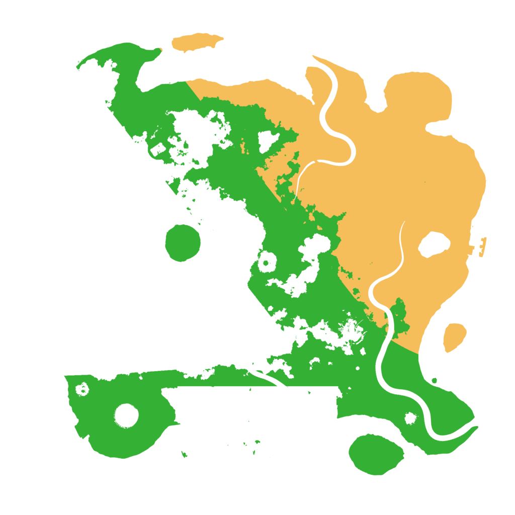 Biome Rust Map: Procedural Map, Size: 3900, Seed: 30862497