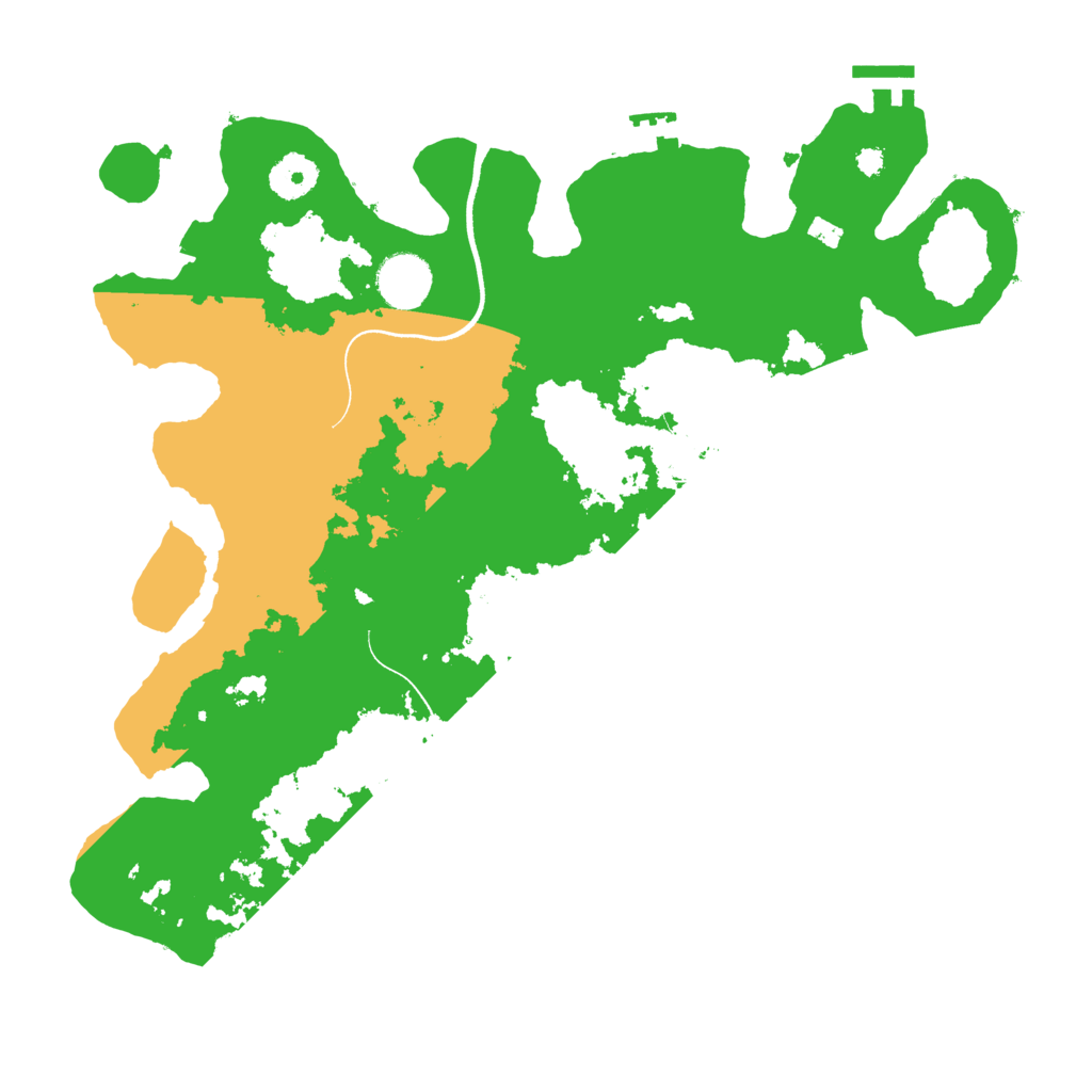 Biome Rust Map: Procedural Map, Size: 3550, Seed: 46943104
