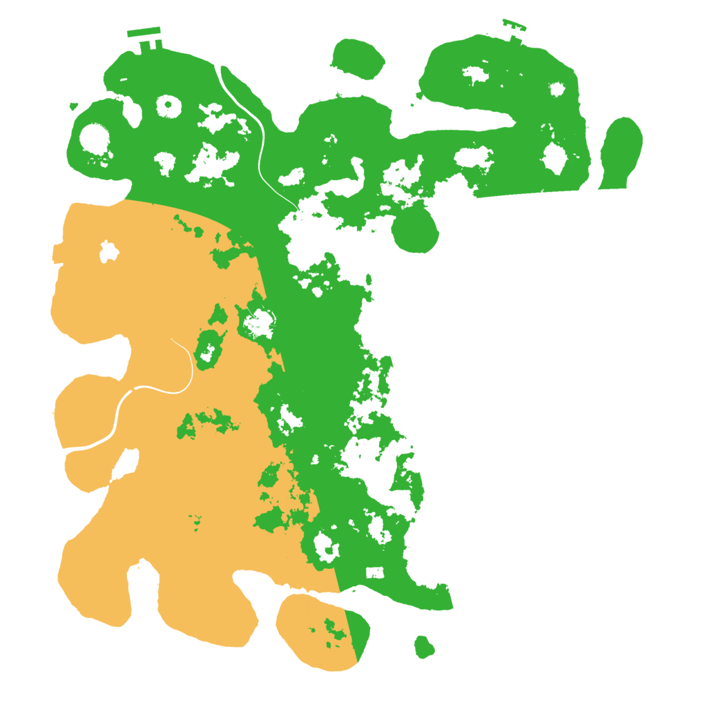 Biome Rust Map: Procedural Map, Size: 4300, Seed: 43670351