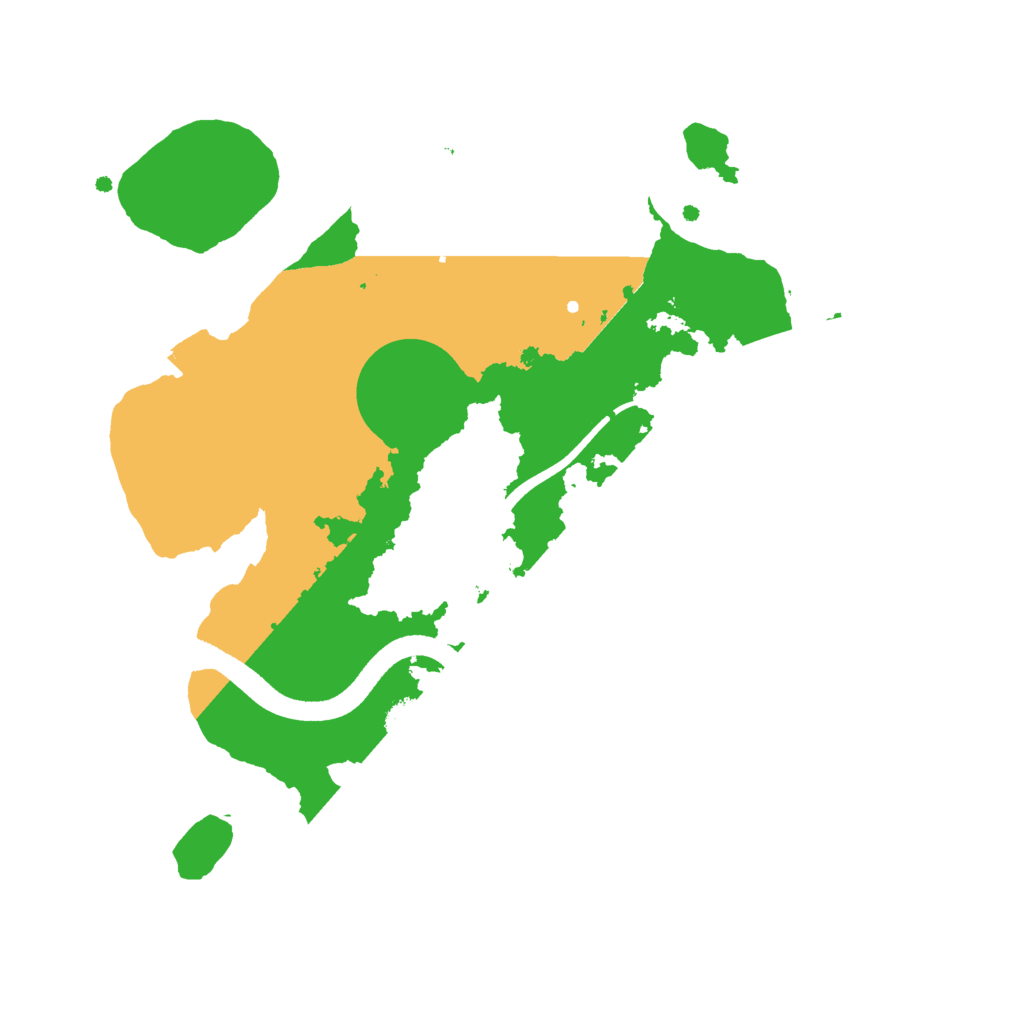 Biome Rust Map: Procedural Map, Size: 2500, Seed: 328058406