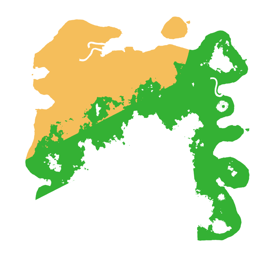 Biome Rust Map: Procedural Map, Size: 3600, Seed: 70444981