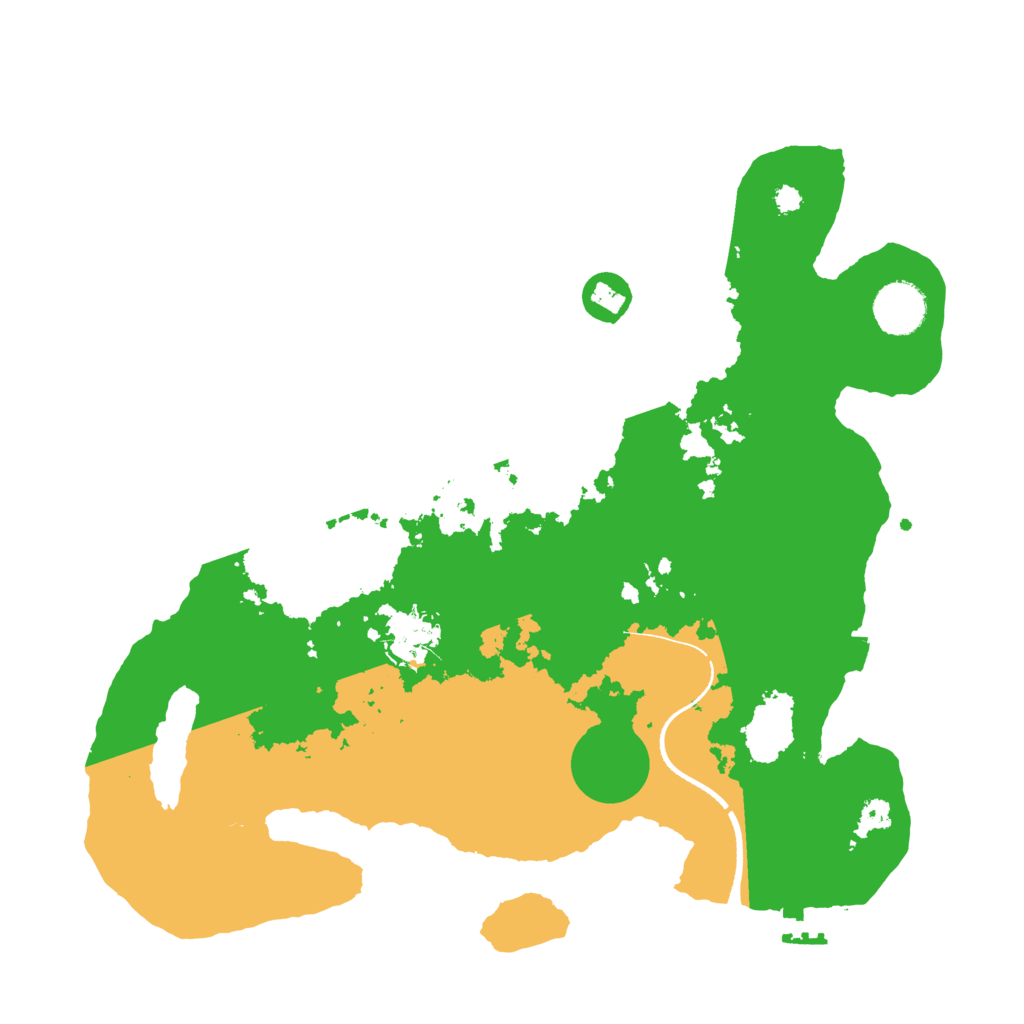 Biome Rust Map: Procedural Map, Size: 3450, Seed: 86252775