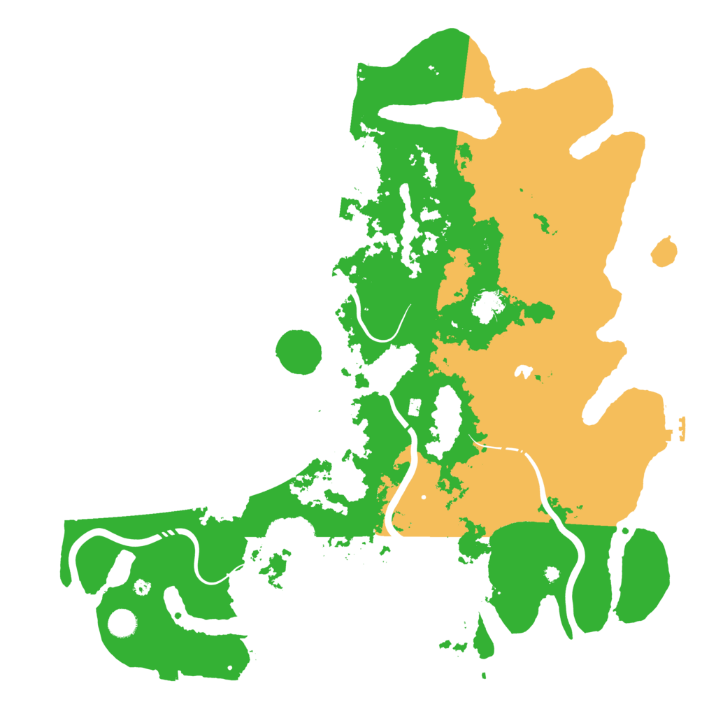 Biome Rust Map: Procedural Map, Size: 4400, Seed: 89191086