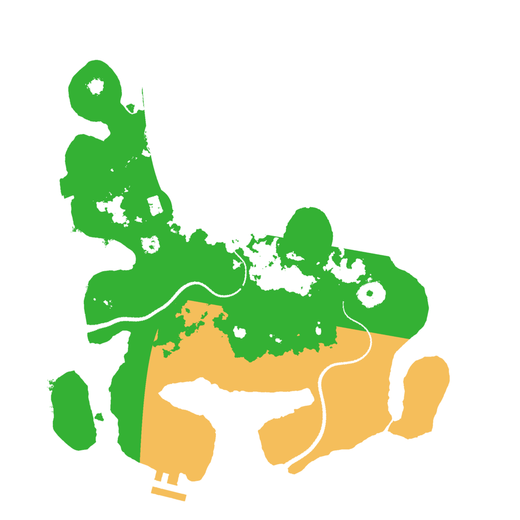 Biome Rust Map: Procedural Map, Size: 3000, Seed: 4564