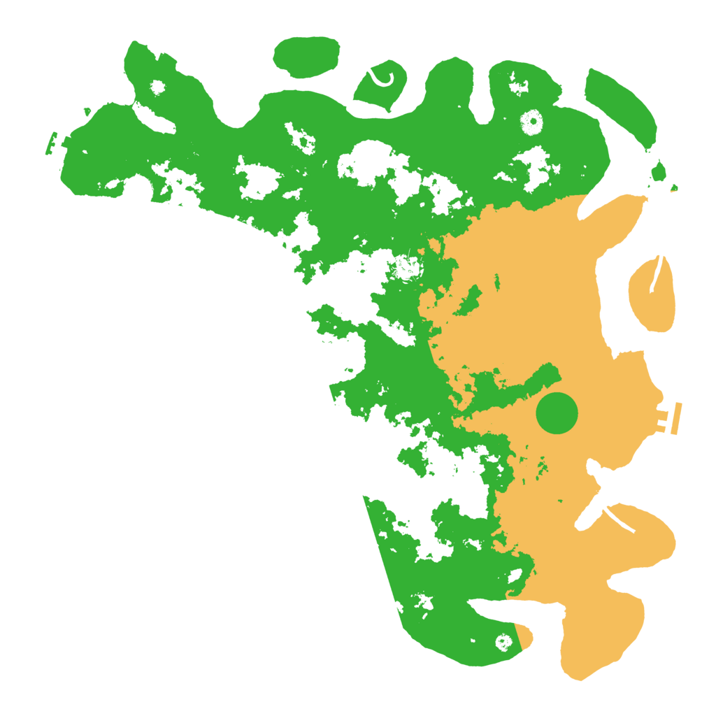 Biome Rust Map: Procedural Map, Size: 4500, Seed: 992892169