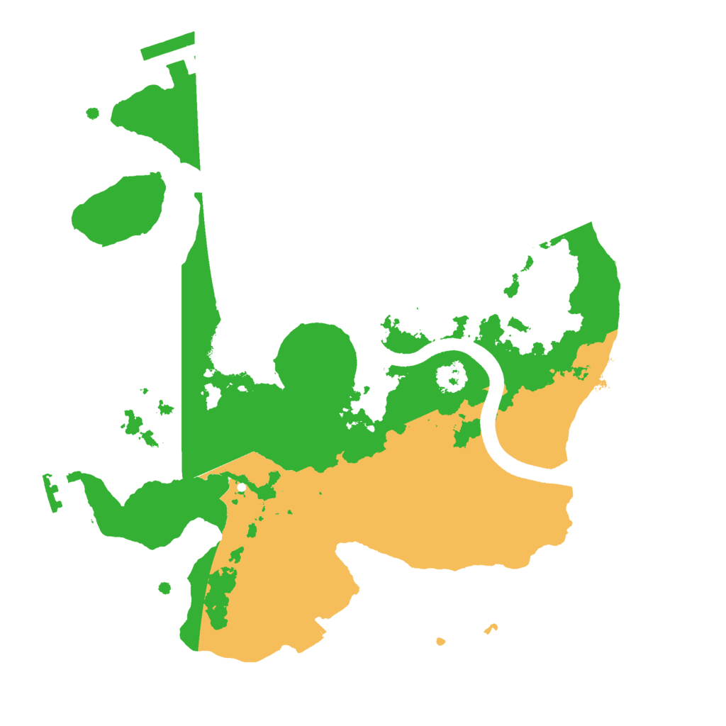 Biome Rust Map: Procedural Map, Size: 2400, Seed: 289132791