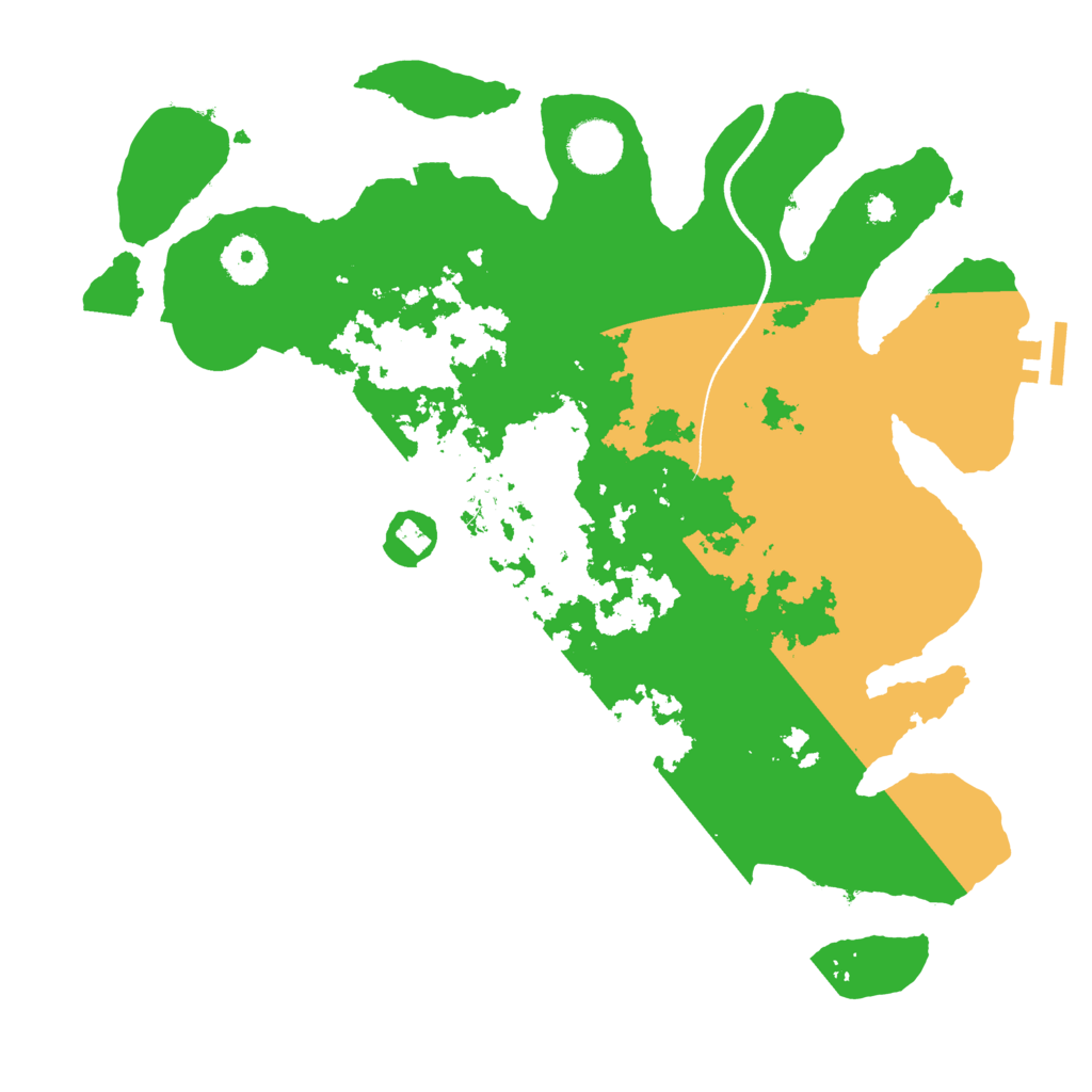 Biome Rust Map: Procedural Map, Size: 3500, Seed: 93889994