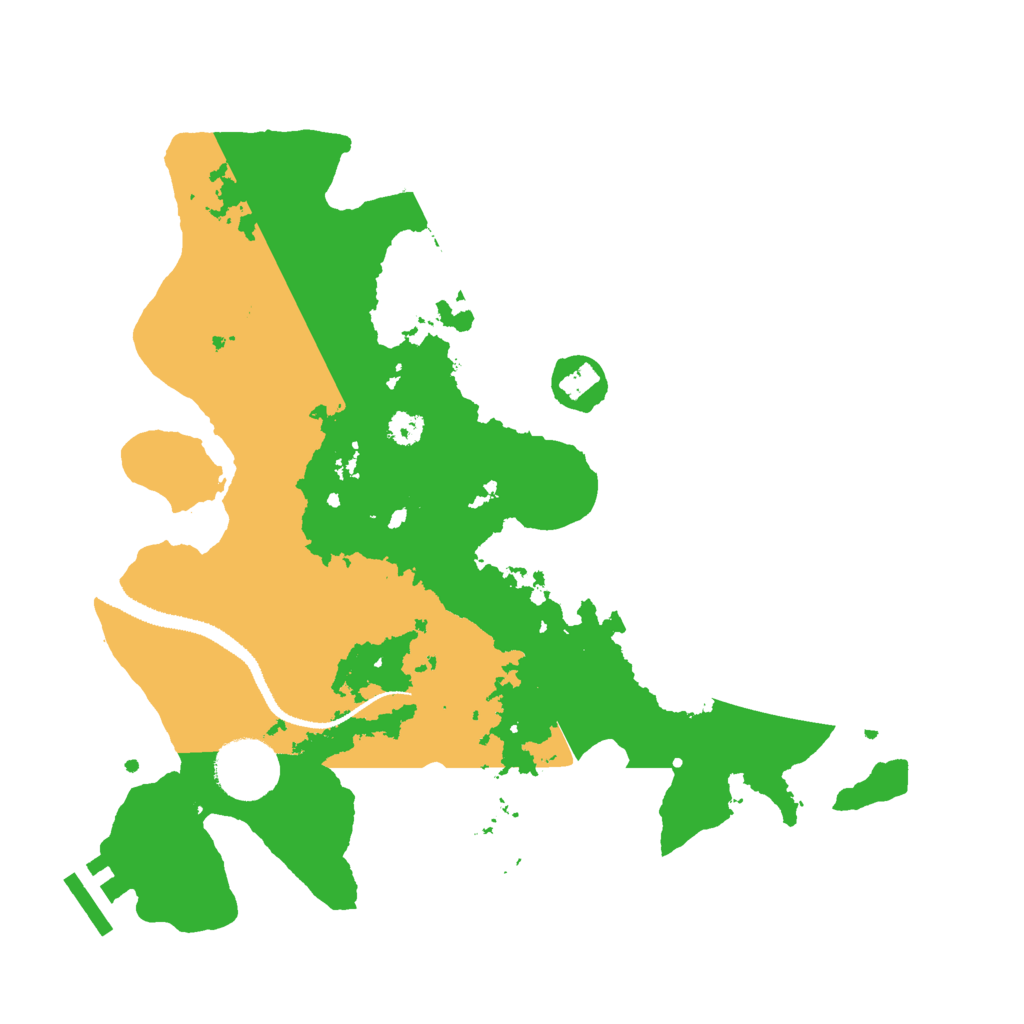 Biome Rust Map: Procedural Map, Size: 3000, Seed: 101165033
