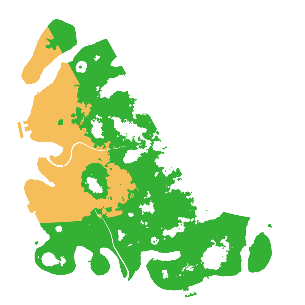 Biome Rust Map: Procedural Map, Size: 3900, Seed: 37118765