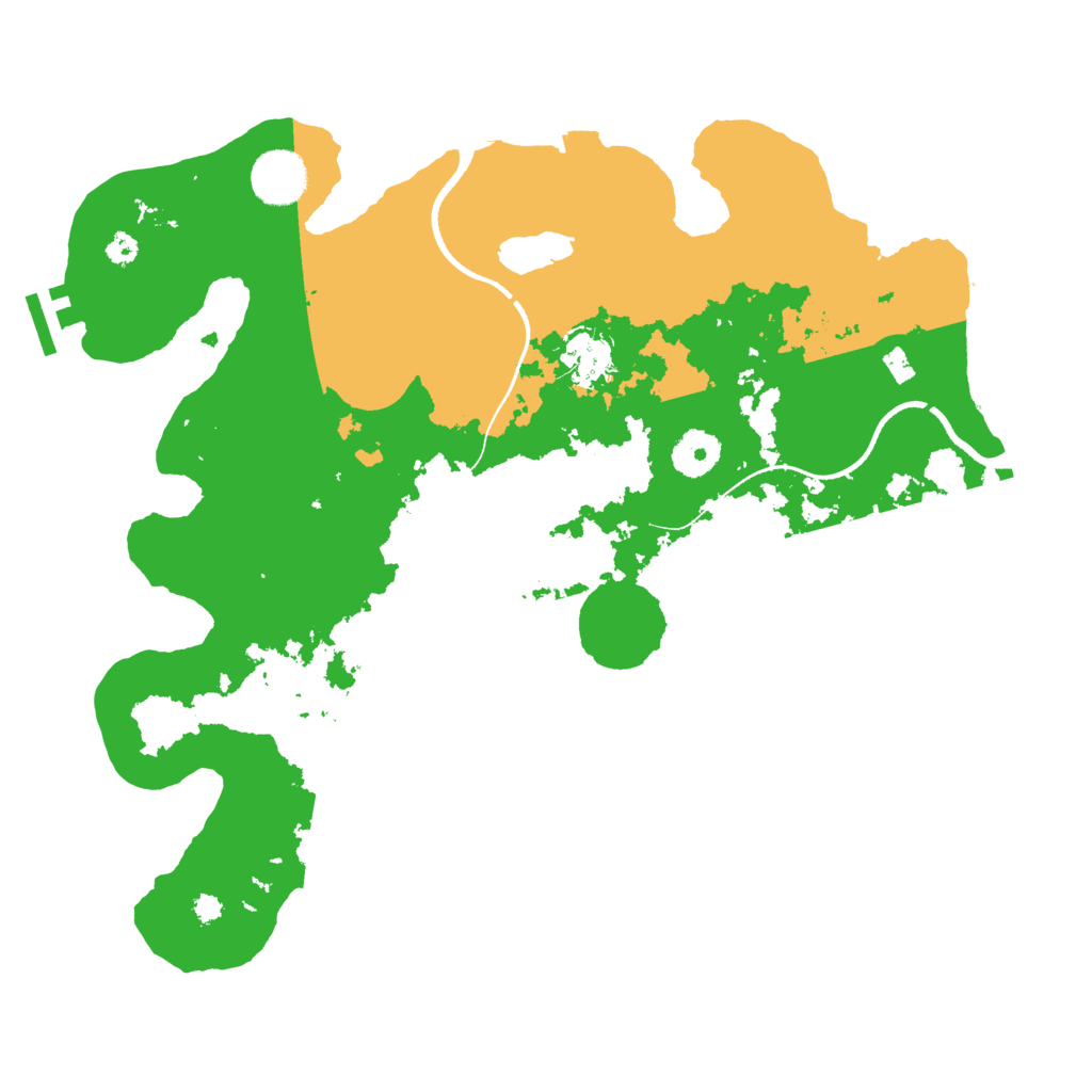 Biome Rust Map: Procedural Map, Size: 3500, Seed: 5215144