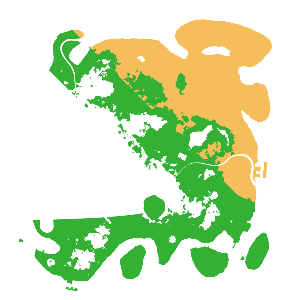 Biome Rust Map: Procedural Map, Size: 3750, Seed: 30023090