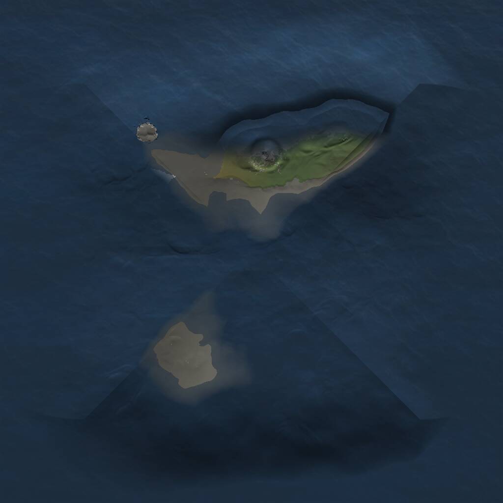 Rust Map: Procedural Map, Size: 1000, Seed: 300027, 1 Monuments