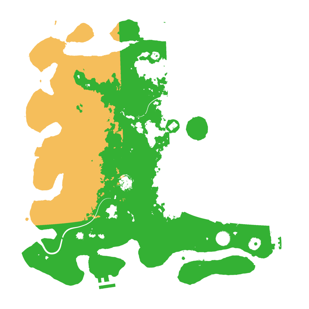 Biome Rust Map: Procedural Map, Size: 3800, Seed: 9145266