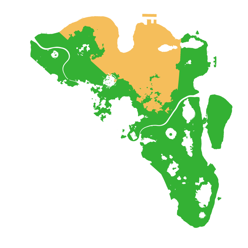 Biome Rust Map: Procedural Map, Size: 3500, Seed: 92764108