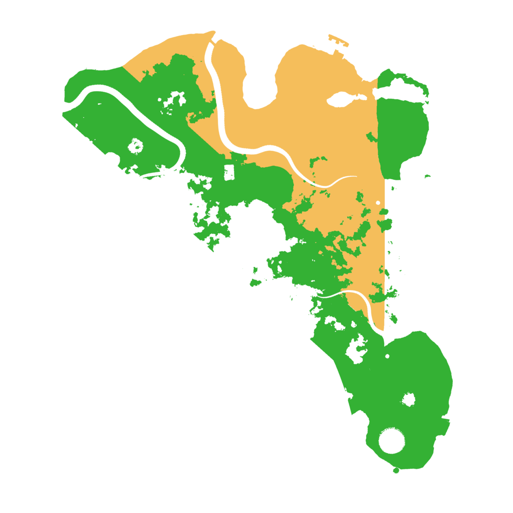 Biome Rust Map: Procedural Map, Size: 3500, Seed: 92764108