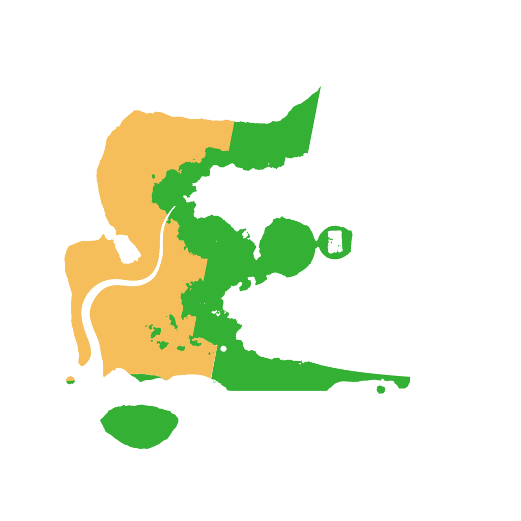 Biome Rust Map: Procedural Map, Size: 2500, Seed: 1555739589