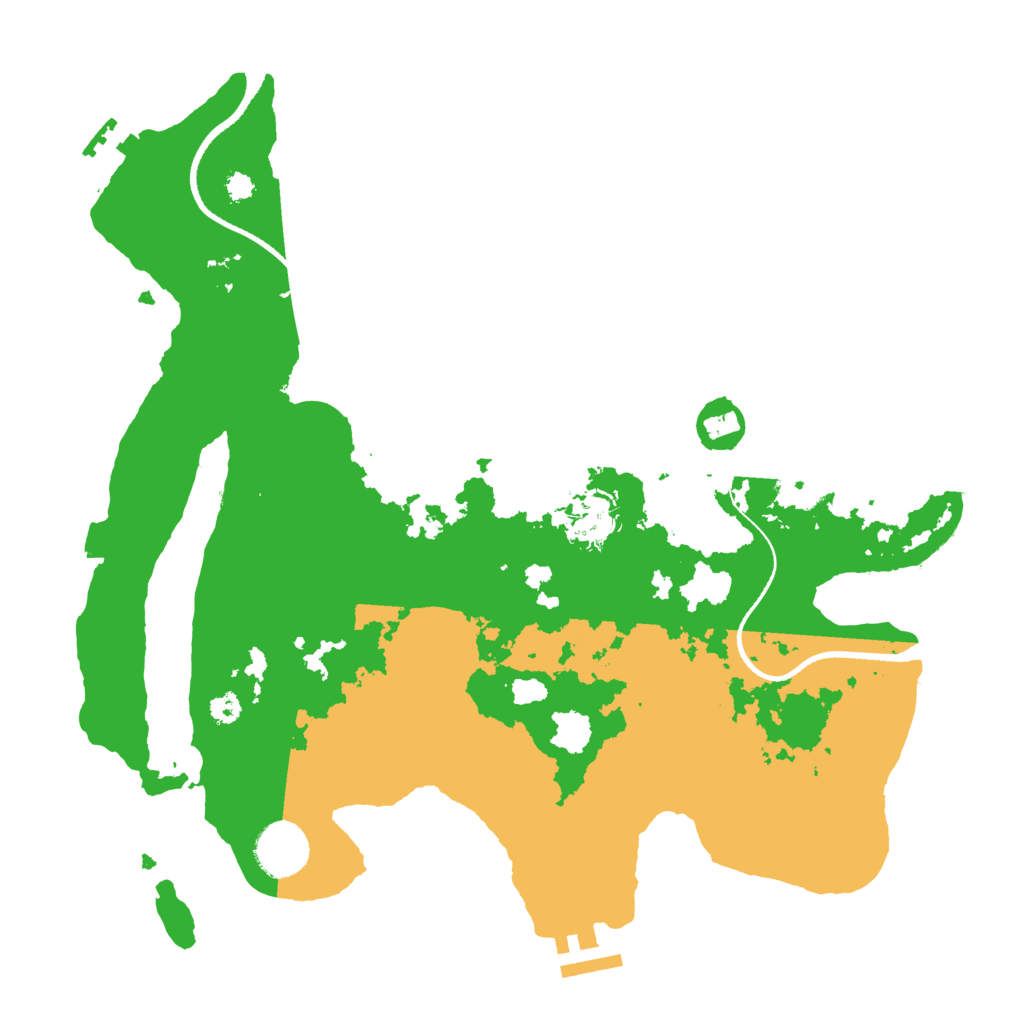 Biome Rust Map: Procedural Map, Size: 3350, Seed: 600