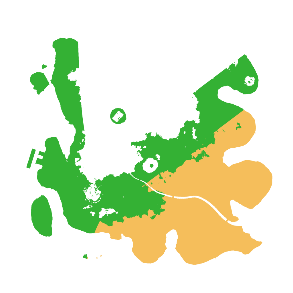 Biome Rust Map: Procedural Map, Size: 3000, Seed: 295804