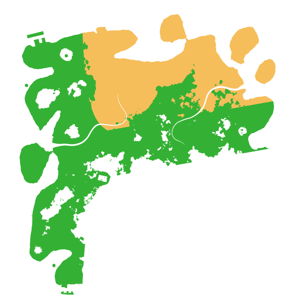 Biome Rust Map: Procedural Map, Size: 3700, Seed: 2949406