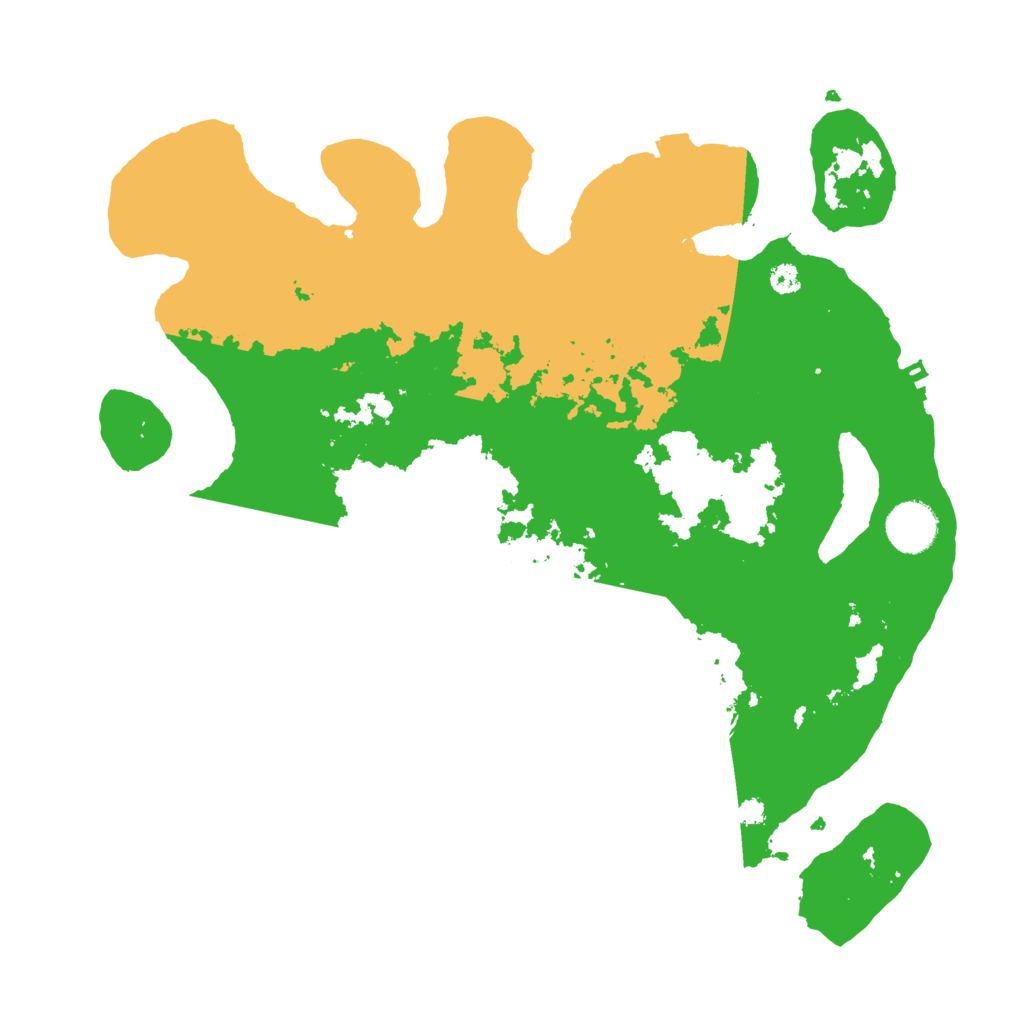 Biome Rust Map: Procedural Map, Size: 3500, Seed: 160987