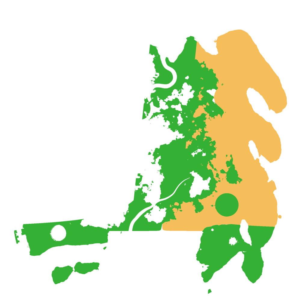 Biome Rust Map: Procedural Map, Size: 3500, Seed: 43118468
