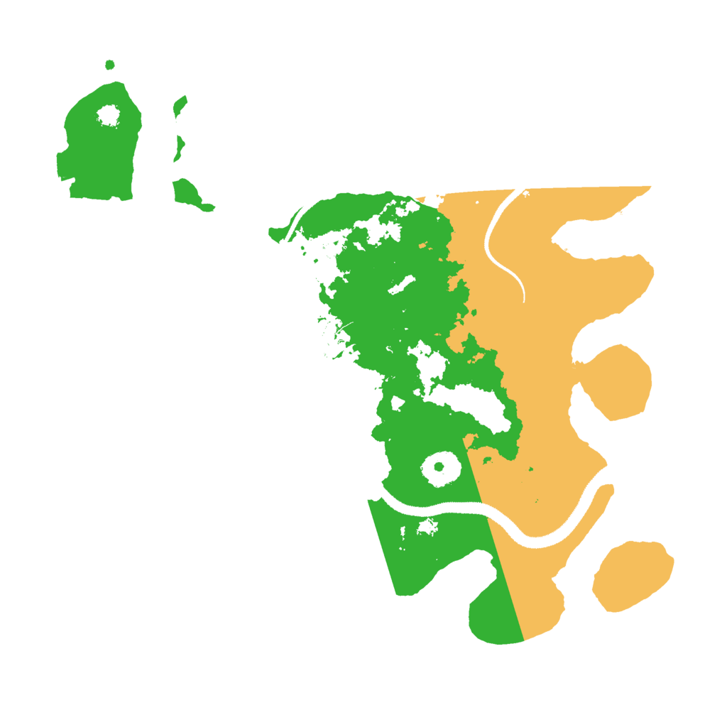 Biome Rust Map: Procedural Map, Size: 3000, Seed: 91628