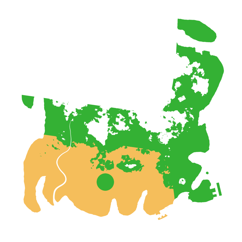 Biome Rust Map: Procedural Map, Size: 3700, Seed: 76825093