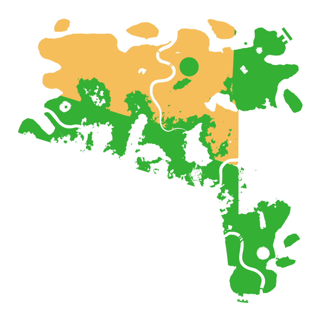 Biome Rust Map: Procedural Map, Size: 4400, Seed: 64213100