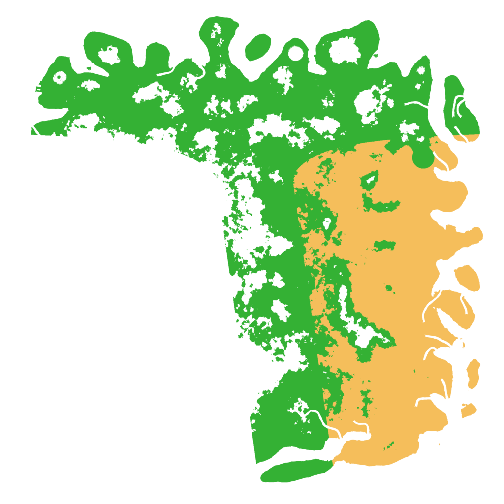 Biome Rust Map: Procedural Map, Size: 6000, Seed: 35112