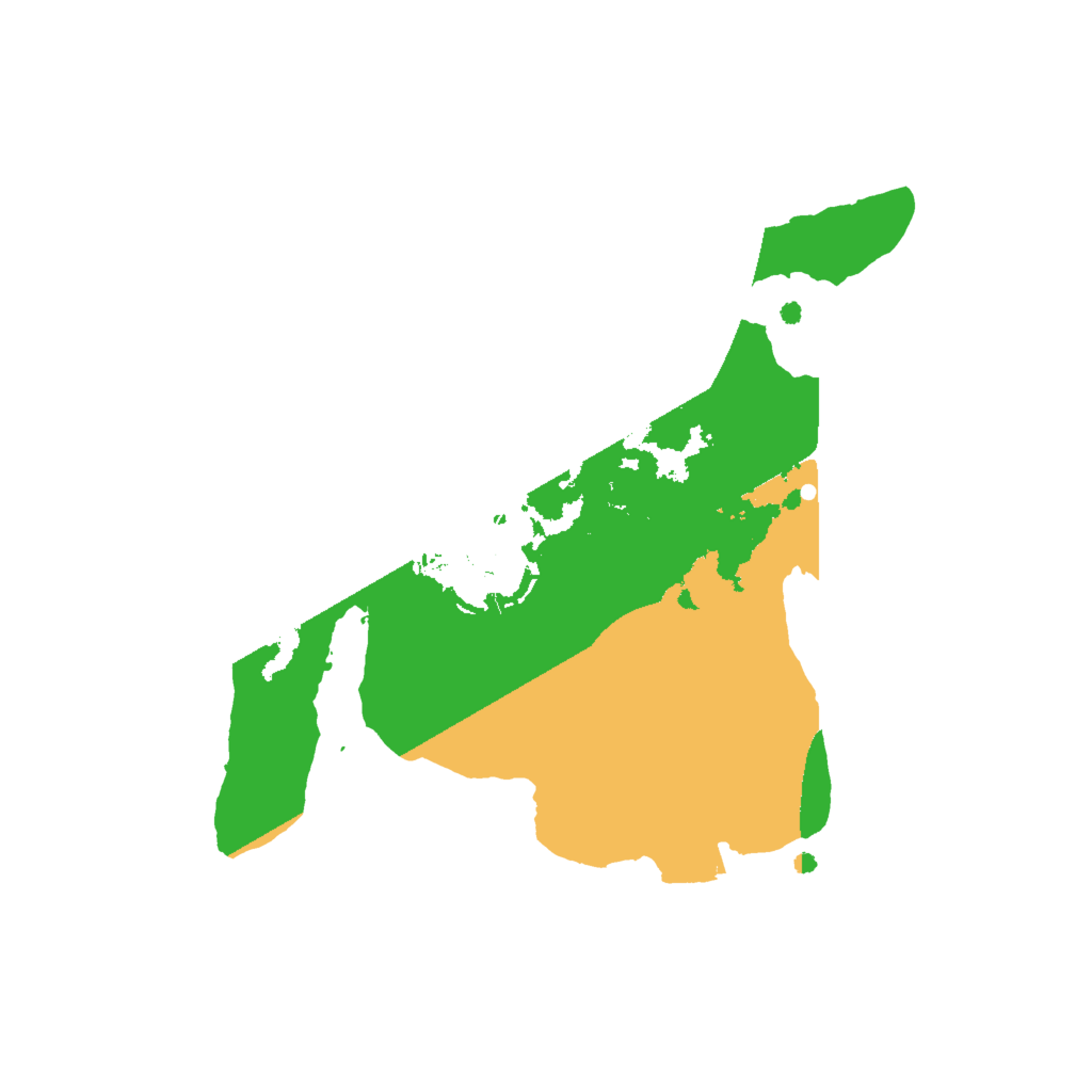 Biome Rust Map: Procedural Map, Size: 2000, Seed: 831098198